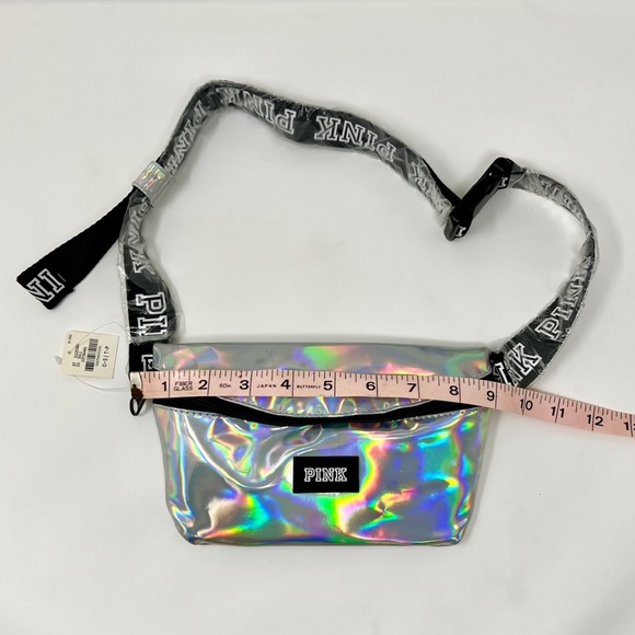 🔥VS PINK Iridescent Silver Fanny Pack Belt Bag - Picture 9 of 9